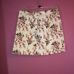 Floral pencil skirt